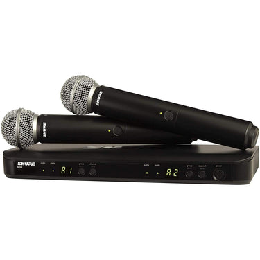 MICROFONO SHURE INALAMBRICO DOBLE DE MANO, BLX288/SM58-J11